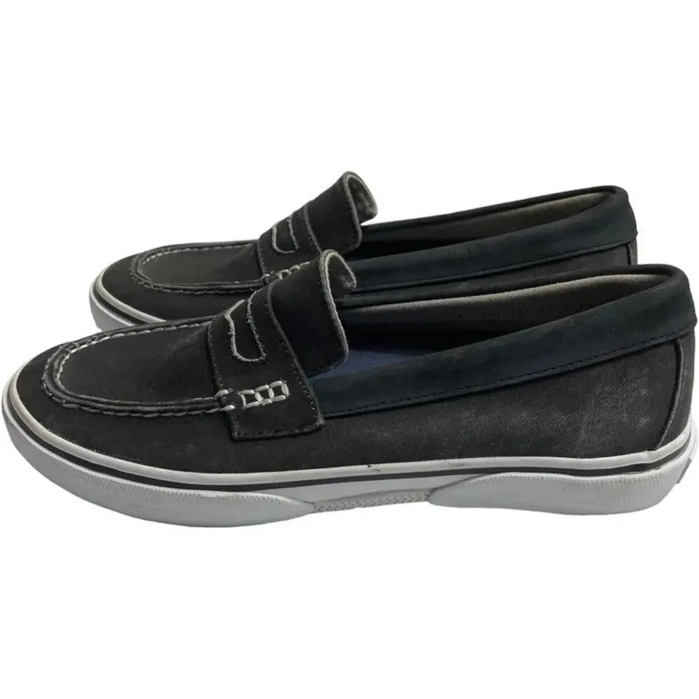 Sperry Top-Sider Gray Canvas Loafers